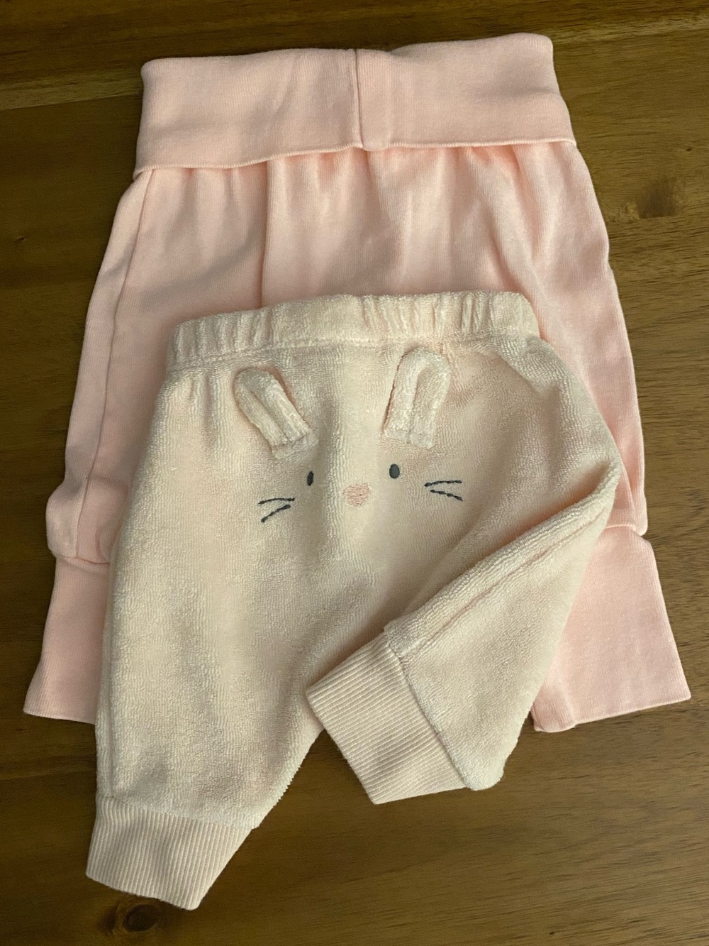 Pink newborn pants set of 2